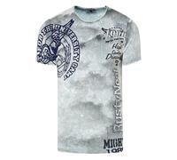 Acid Washed T-Shirt mit Prints S