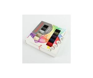 Ackermann 12 x 200m Universal Nähgarn Farben-Mix in 12 Farben in Stärke 120, Nähgarn-Set, Markengarn (0,35 € pro 100 m)