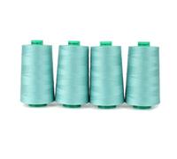 Ackermann 4X 5.000m UNIVERSAL NÄHGARN, Stärke 120, Qualitätsgarn, Overlock Garn, Garn für Overlock-Nähmaschinen (0805 Grün)
