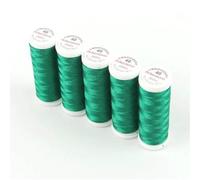 Ackermann® Embroidery (5X 260m) Maschinen STICKGARN, hochglänzendes und reißfestes Garn für die Näh- und Stickmaschine (2840 Frühlingsgrün 4)