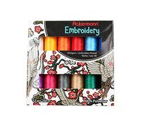 Ackermann Embroidery Stickgarn 12x 260m Stärke 40, 100% Polyester