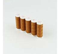 Ackermann® "Jeans Nähgarn-Pack, 5X 70m, Stärke 30, Farbnummer 816, Farbe: Dunkles Beige