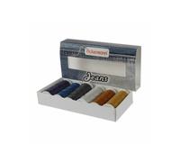 ACKERMANN® Jeans Nähgarnset Farben Mix, Jeansgarn 4x Stärke 30 zu je 70m & 2x Stärke 80 zu je 150m (1,38 € pro 100 m)