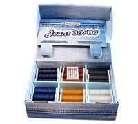 Ackermann Jeans-Set 30/80 mit 36 Garnrollen inkl. 5 Organ-Nadeln (1,15 € pro 100 m)