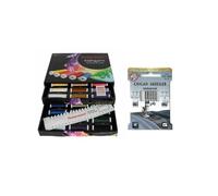 Ackermann Nähgarn Box Schwarz + Organ Universalnadeln 70-100 a 5 Stück (0,47 € pro 100 m)