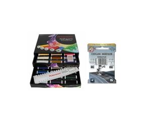 Ackermann Nähgarn Box Schwarz + Organ Universalnadeln 70-100 a 5 Stück (0,47 € pro 100 m)