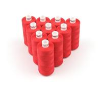 Ackermann Nähgarn Universal 10 x 1000m Fb. 0904 rot (0,13 € pro 100 m) Farbe:0904 rot