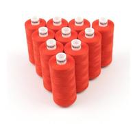 Ackermann Nähgarn Universal 10 x 1000m Fb. 7114 orangerot (0,13 € pro 100 m) Farbe:7114 orangerot