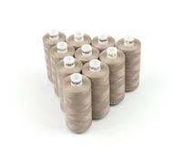 Ackermann Nähgarn Universal 10 x 1000m Fb. 7741 mittelbraun (0,13 € pro 100 m) Farbe:7741 mittelbraun