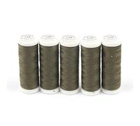 Ackermann universal Nähgarn 5x 200m 120 Poly Farbe: 0758 Khakigrau (0,50 € pro 100 m) Farbe:0758 Khakigrau