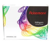 Ackermann Universal Nähgarn Stärke 120, 20x Konen 1.000m in handlicher Box