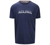 Aclima - Lightwool Tee Logo - Merinoshirt, Gr. M, blau (NavyBlazer)