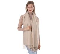 ACNCN Damen Kaschmir-Schal, Pashmina-Schal, 300 g, extra groß, Kaschmir, dicke Schals für den Winter, beige, 200cm*70cm