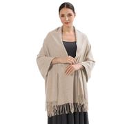 ACNCN Damen-Kaschmirschal Pashmina-Schal Umschlagtücher 300g extragroßer, dicker Kaschmirschal für den Winter, beige, 200cm*70cm