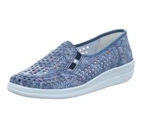 Aco Buzios Damen Slipper in Blau, Größe 38