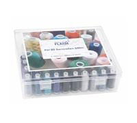 Acryl-Garnbox gefüllt mit 40 Farben Gütermann Toldi (500 m) Näh- und Stickgarn