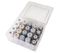 Acryl-Garnbox mit 5 basic Farben Gütermann Toldi-Lock (2500 m / 20 Konen) Overlockgarn