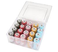 Acryl-Garnbox mit 5 bunten Farben Gütermann Toldi-Lock (2500 m / 20 Konen) Overlockgarn