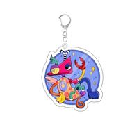 Acryl Schlüsselanhänger mit Zirkusfiguren Niedlicher Clown und Hase Zirkus Fanartikel doppelseitiger Taschenanhänger Rucksack Anhänger Geschenk für Fans A10