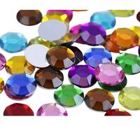 Acryl-Strasssteine mit flacher Rückseite, 20 mm, sortiert, 12 Farben, für Cosplay, Kunststoff, Edelsteine, Verzierungen, Schmuckherstellung, Basteln, Scrapbooking, Kostüm, Juwelen - 60 Stück