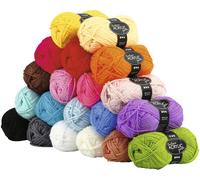 Acrylgarn 20 Knäuel á 80 m 3-fädig