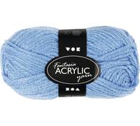 Acrylgarn blau, Länge: 80m, 3-fädig