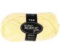 Acrylgarn hellgelb, Länge: 80m, 3-fädig