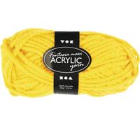 Acrylgarn Maxi gelb 35 m lang 2-fädig