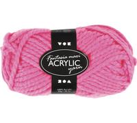 Acrylgarn Maxi neonpink 35 m lang 2-fädig
