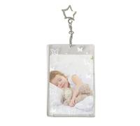 Acrylic K-pop Photocard Holder, Cute Pendant Keychain Holder, Customizable Photocard Holder, Hard Card Protector Case for Meal Cards, Bus Cards, Photos, Student Card and Badge Holder