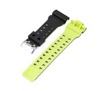 ACTINPANT 1 Stück 16-mm-Armband for GA-100/110/120/150/300/400/700, GD-100/110/120, G-8900, GLS-100, Uhrenarmband aus Kunstharz(Black Green)