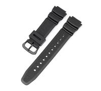 ACTINPANT 1 Stück 18-mm-Armband for AQ-S810W, F-108, W-735H, W-216H, SGW-300, AE-1000W, AE-1200, schwarzes Uhrenarmband