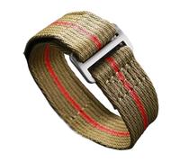 ACTINPANT 1 Stück 20/22 mm Uhrenarmband for G5/4/3 Sportarmband, weiches Universalarmband for Damen und Herren(ArmyGreen Red,22mmL)