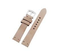 ACTINPANT 1 Stück 20 mm 22 Leder-Uhrenarmband for Damen und Herren, handgefertigt, 4 dick, weiß gewachst(Camel,22mm)