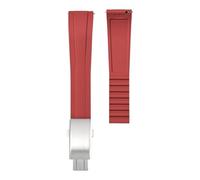 ACTINPANT 1 Stück 20 mm/22 mm Release Liquid Uhrenarmband aus 316L Edelstahl mit Faltschließe, Zubehör(Red,20mm)