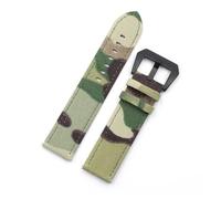 ACTINPANT 1 Stück Canvas-Uhrenarmband 20 mm 22 Camouflage-Uhrenarmband for Herren(Light Green B Buckle,20mm)