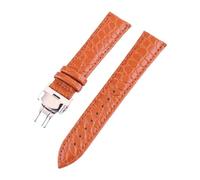 ACTINPANT 1 Stück Echtleder-Uhrenarmband 12 mm, 13, 14, 16, 17, 18, 20, 21, 22, mit Faltschließe, Rindslederarmband for Damen und Herren(Light Brown,19mm)