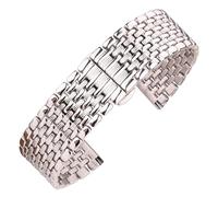 ACTINPANT 1 Stück Edelstahl-Uhrenarmband, silberpoliert, Damen- und Herrenarmband, 16 mm, 18, 20, 22, Metallarmband-Zubehör(20mm)