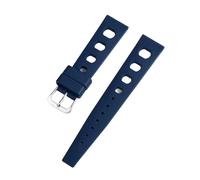 ACTINPANT 1 Stück Fluorkautschuk-Uhrenarmband 20 mm 22 mit Schnellverschluss for Herren-Taucheruhren(FKM-Blue,20mm)