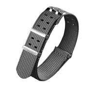 ACTINPANT 1 Stück Geripptes Uhrenarmband 20 mm 22 Zubehör Geflochtenes Sportarmband mit Zwei Löchern Armband for Damen und Herren(Grey,22mm)
