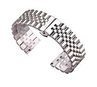 ACTINPANT 1 Stück massives Edelstahl-Uhrenarmband, 16, 18, 19, 20, 21, 22 mm, poliertes Metallarmband for Herren- und Damenuhrenzubehör(21mm)
