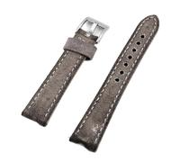 ACTINPANT 1 Stück Retro-Uhrenarmband aus nassgewachstem Canvas, 21 mm, 22, 24, Grau, Blau, Braun, Grün, Denim-Armband, Ersatzarmband mit Schnellverschluss(Gray,24mmM-120 80mm)