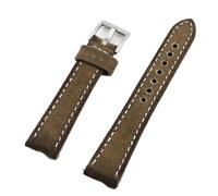 ACTINPANT 1 Stück Retro-Uhrenarmband aus nassgewachstem Canvas, 21 mm, 22, 24, Grau, Blau, Braun, Grün, Denim-Armband, Ersatzarmband mit Schnellverschluss(Green,22mm M-120 80mm)