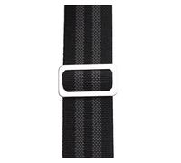 ACTINPANT 1 Stück Uhrenarmband 18 mm 20 22 Armband Schwarz Silber Gold Schnalle Textilarmband(3Black-2Gray,18mm Silver Buckle)
