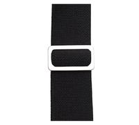 ACTINPANT 1 Stück Uhrenarmband 18 mm 20 22 Armband Schwarz Silber Gold Schnalle Textilarmband(Black,22mm Silver Buckle)