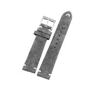 ACTINPANT 1 Stück Vintage-Wildlederarmband for GT3/GT4-Uhren, grau, handgefertigt, 20 mm