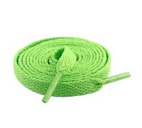 ACTINPANT 2 Stück 8 Mm Flache Schnürsenkel Breiter Gewebte High-Top-Sneaker Zubehör 80/100/120 Cm(Fluorescent Green,100cm)