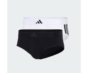 Active Flex Cotton 3-Streifen Low Rise Boxershorts, 2er-Pack - Unterwäsche Black / White L