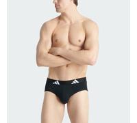 adidas Herren Slip 3er Pack-Brief (3PK) -Active Flex Cotton Unterwäsche, Black_4AM001, S