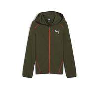 PUMA Active Sports Hoodie Full-Zip TR B, Jungen Schweiß, Dark Olive, 681808